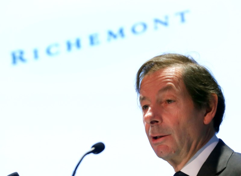 © Reuters. Lepeu, CEO of Richemont attends the official opening of the Campus Genevois de Haute Horlogerie in Meyrin
