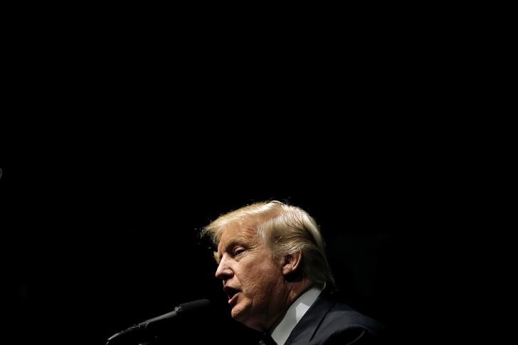 © Reuters. Presidente eleito dos Estados Unidos, Donald Trump, durante evento em Michigan