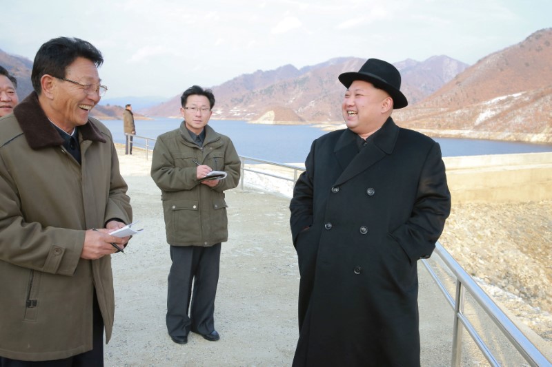 © Reuters. North Korean leader Kim Jong Un visits the Wonsan Army-People Power Station in this undated photo released by North Korea's Korean Central News Agency (KCNA) in Pyongyang