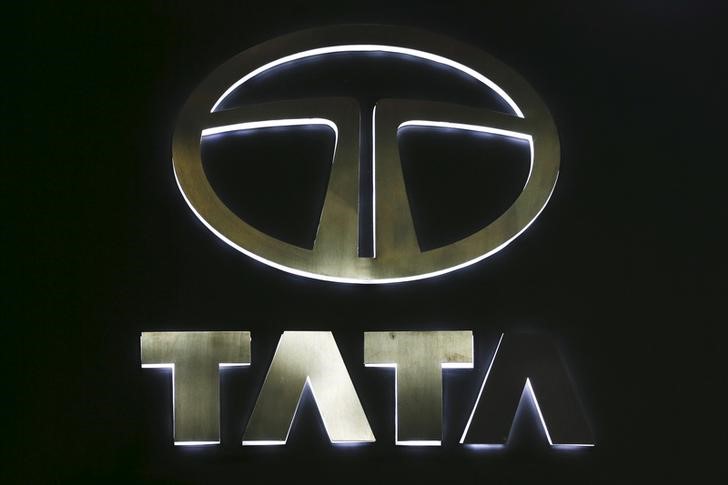 © Reuters. The logo of Tata Motors is pictured at at the 37th Bangkok International Motor Show in Bangkok