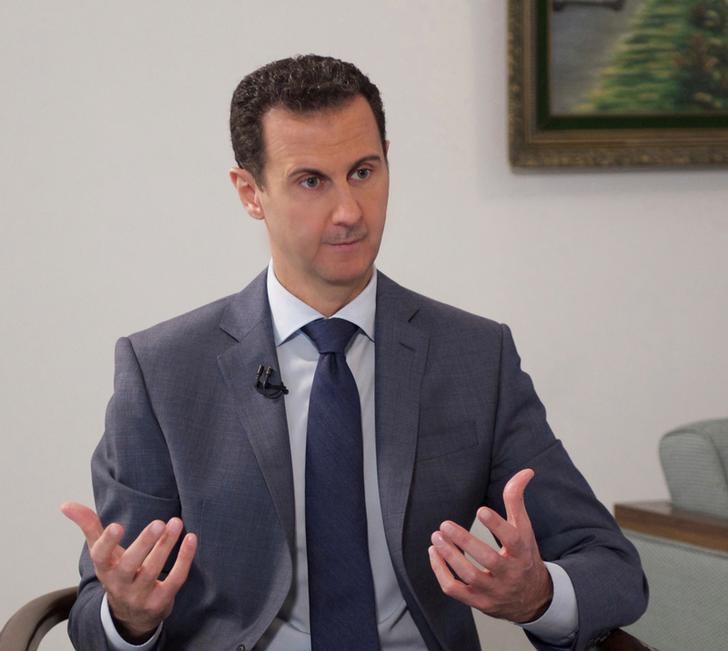 © Reuters. Presidente da Síria, Bashar al-Assad, durante entrevista com jornal al-Watan, em Damasco