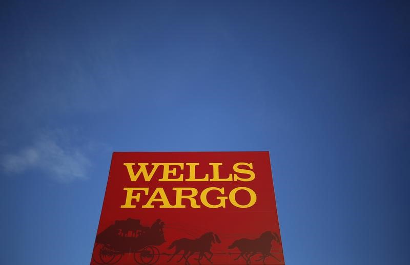 © Reuters. perWells Fargo branch is seen in the Chicago suburb of Evanston Illinois