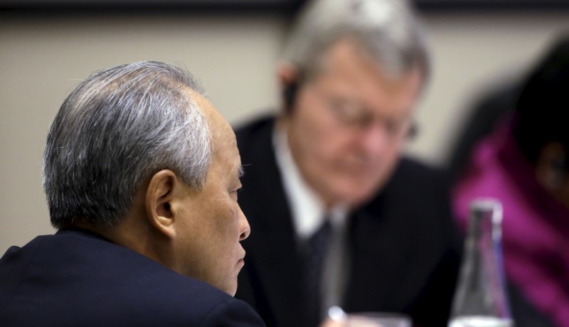© Reuters. Embaixador da China nos EUA, Cui Tiankai,  durante evento em Washington