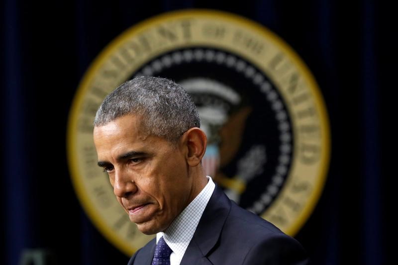 © Reuters. البيت الأبيض: قانون تمديد العقوبات على إيران سيسري دون توقيع أوباما