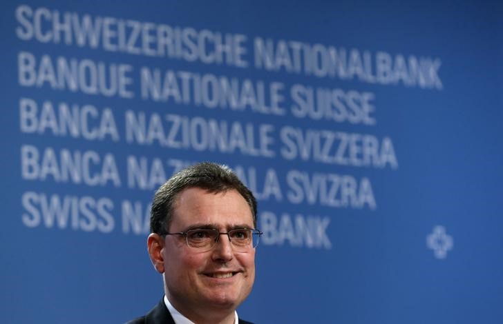 © Reuters. SNB Chairman Jordan attends their annual news conference in Bern