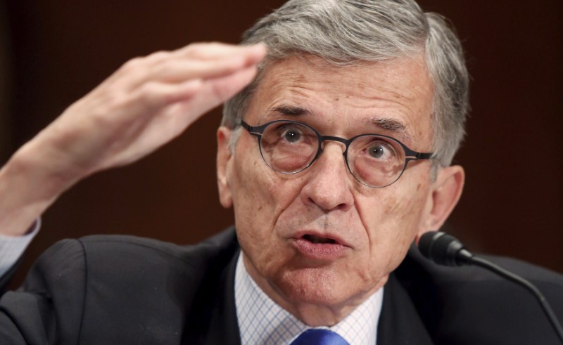 © Reuters. File photo of Wheeler testifying before a Senate Appropriations Subcommittee hearing in Washington