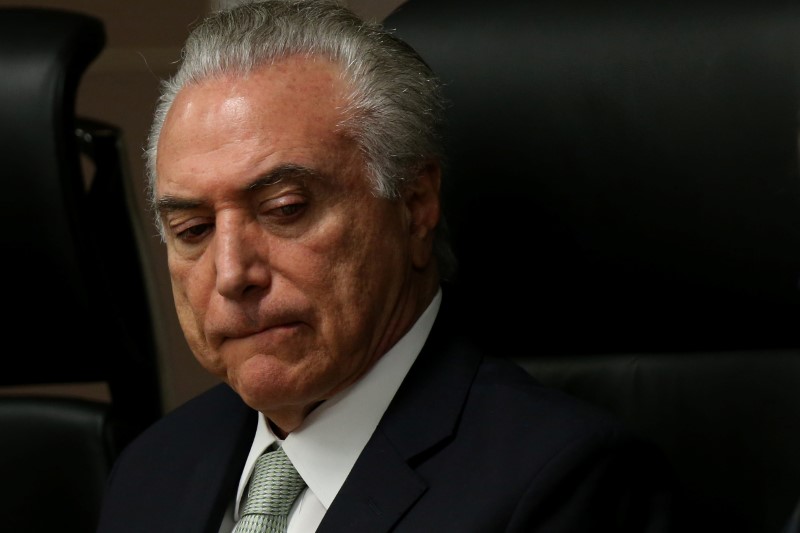 © Reuters. Presidente Michel Temer durante cerimônia no Tribunal de Contas da União em Brasilia