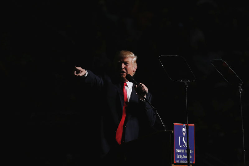 © Reuters. Presidente eleito dos Estados Unidos, Donald Trump, durante evento em Hershey, Pensilvânia