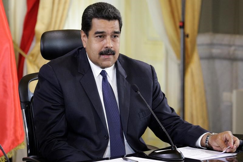 © Reuters. Presidente da Venezuela, Nicolás Maduro, durante evento no Palácio Miraflores, Caracas