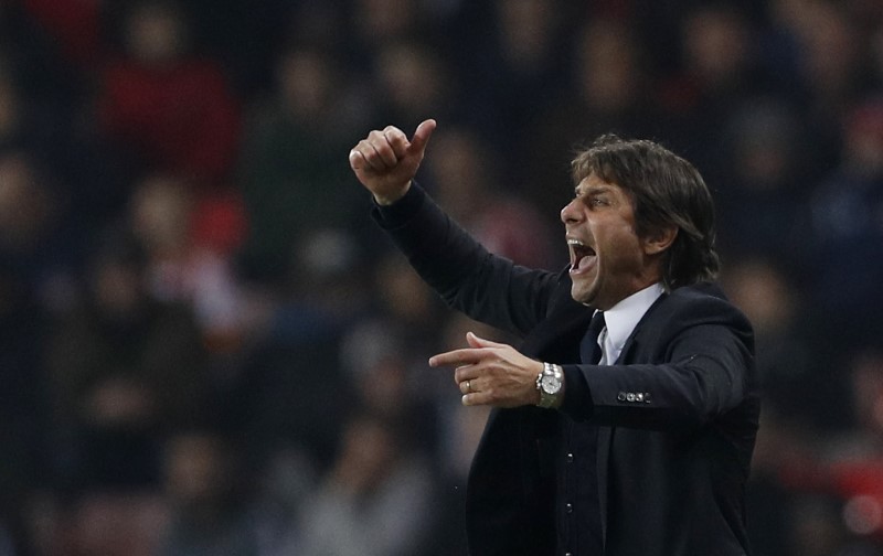 © Reuters. Chelsea manager Antonio Conte