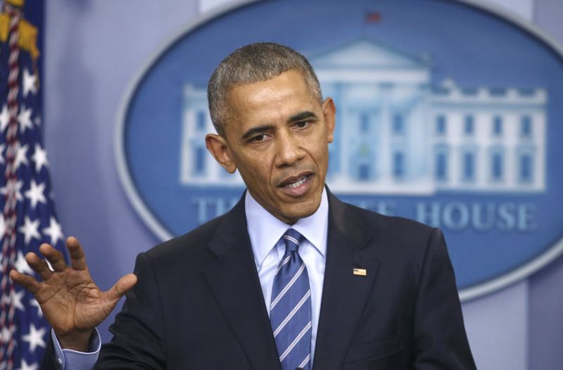 © Reuters. U.S. President Barack Obama participates in his last news conference of the year at the White House in Washington