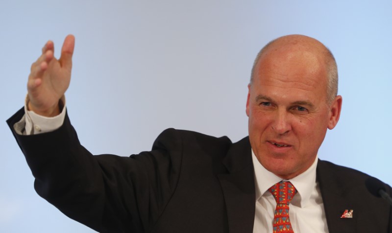 © Reuters. Pichler, CEO of Air Berlin, gestures at a news conference in Berlin