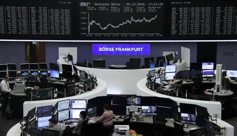 © Reuters. أسهم أوروبا تظل قرب أعلى مستوى في 11 شهرا بفعل أنشطة الدمج والاستحواذ
