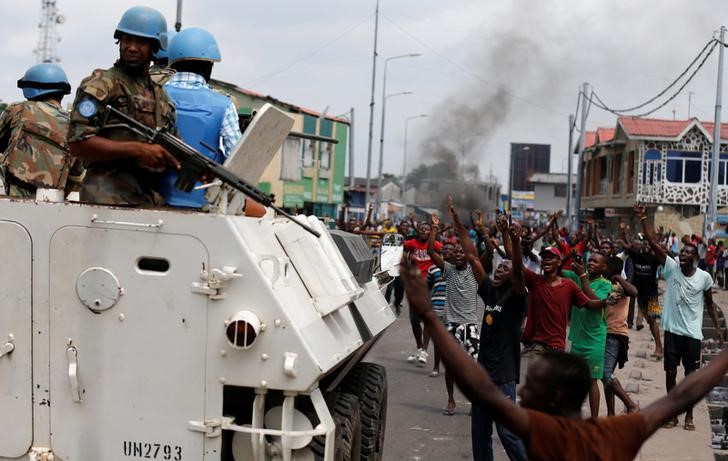 © Reuters. إطلاق نار في الكونجو بعد أن قتلت السلطات 26 في احتجاجات ضد الرئيس