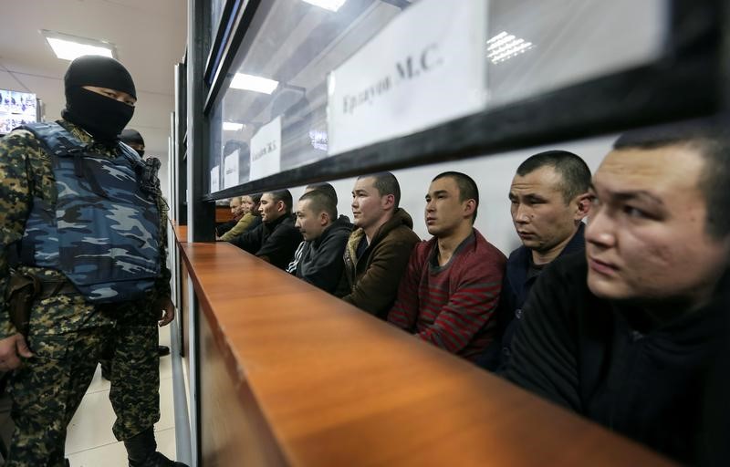 © Reuters. قازاخستان: اعتقال 16 في مداهمة لشبكة إسلاميين متشددين