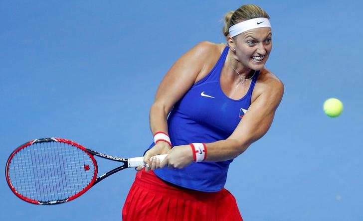 © Reuters. Kvitova no podrá jugar en al menos seis meses