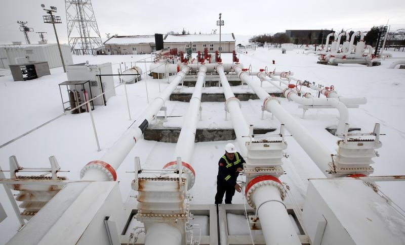 © Reuters. مصادر: تركيا تكافح لسد الطلب المتزايد على الغاز الطبيعي في الشتاء