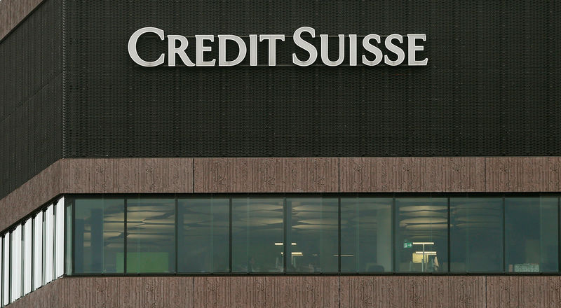 © Reuters. Logo of Swiss bank Credit Suisse is seen in Zurich