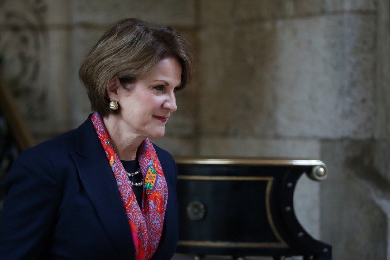 © Reuters. Lockheed Martin CEO Marillyn Hewson leaves after a meeting with U.S. President-elect Donald Trump at Mar-a-Lago estate in Palm Beach, Florida