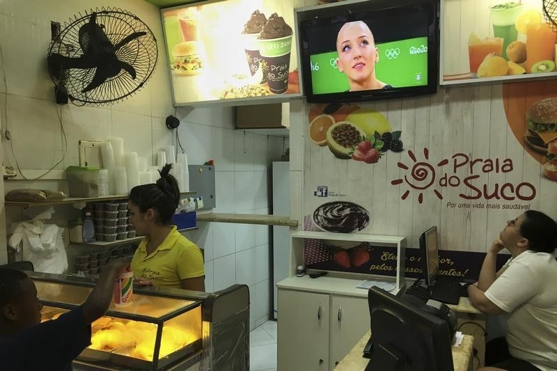 © Reuters. Restaurante no Rio de Janeiro, Brasil