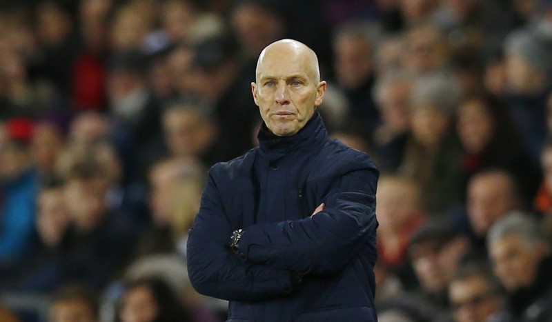 © Reuters. Swansea City manager Bob Bradley