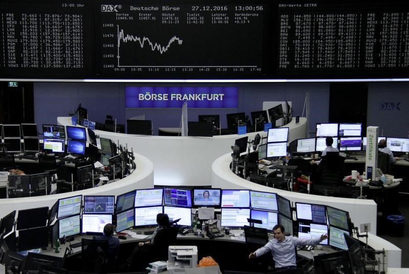 © Reuters. الأسهم الأوروبية ترتفع في تعاملات هادئة بدعم من شركات التعدين