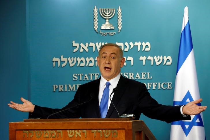 © Reuters. Primeiro-ministro de Israel, Benjamin Netanyahu.