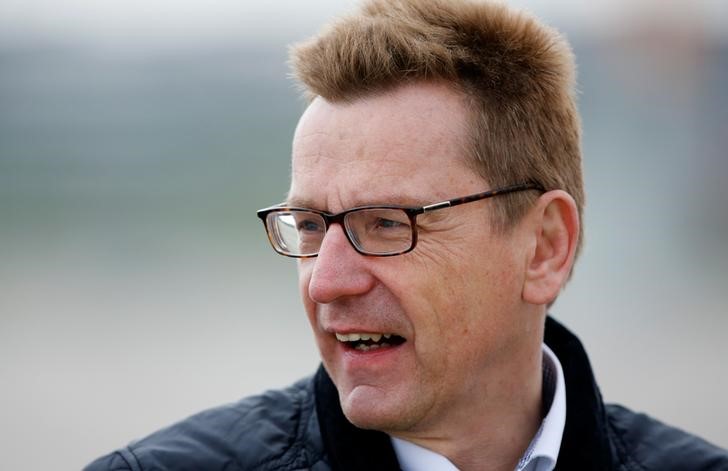 © Reuters. CEO Muehlenfeld of Flughafen Berlin Brandenburg is seen during an emergency drill at  Berlin Brandenburg international airport Willy Brandt (BER) in Schoenefeld