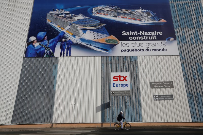 © Reuters. LA FRANCE TOUJOURS DÉTERMINÉE À PESER SUR LA REPRISE DE STX