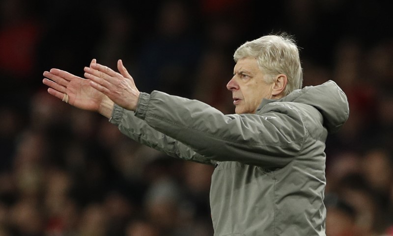 © Reuters. Arsenal manager Arsene Wenger