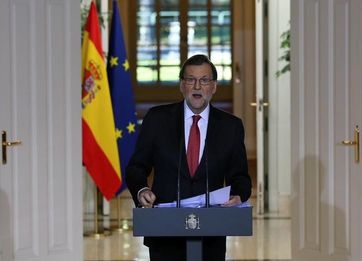 © Reuters. رئيس وزراء إسبانيا: إجراء استفتاء على استقلال قطالونيا "غير ممكن"