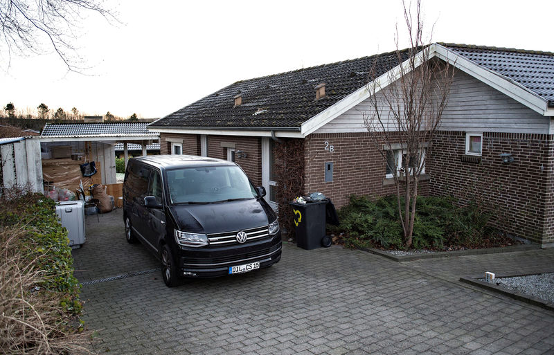 © Reuters. View of the house, where 20 year old South Korean Chung Yoo-ra was arrested Sunday evening, in Aalborg, Denmark