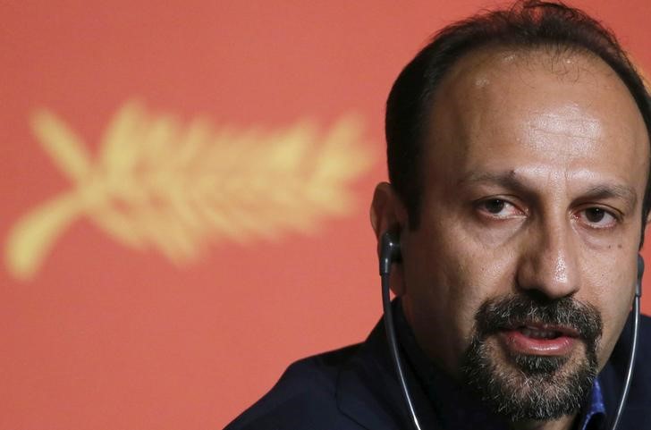 © Reuters. Diretor Asghar Farhadi durante entrevista coletiva em Cannes, na França