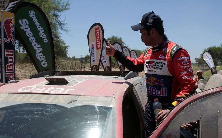 © Reuters. Dakar Rally - 2017 Paraguay-Bolivia-Argentina Dakar rally - 39th Dakar Edition - Second stage from Resistencia to San Miguel de Tucuman, Argentina