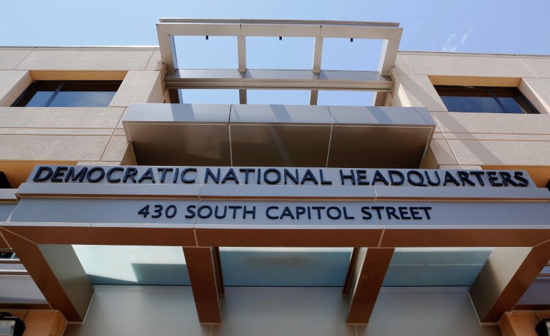 © Reuters. The headquarters of the Democratic National Committee is seen in Washington