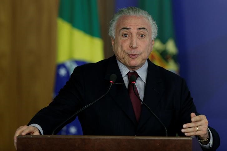 © Reuters. Presidente Michel Temer