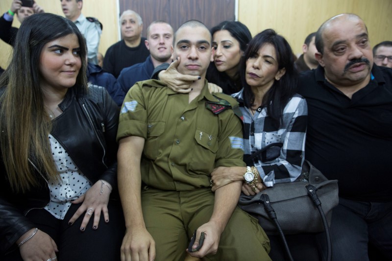 © Reuters. Militar israelense Elor Azaria