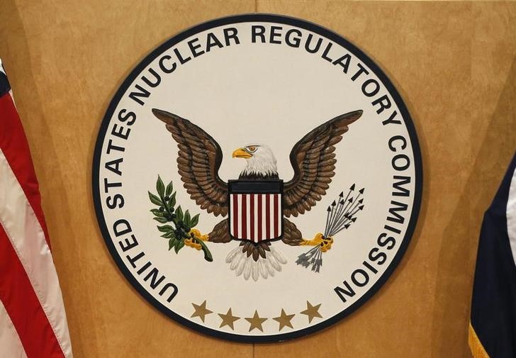 © Reuters. A U.S. Nuclear Regulatory Commission sign is pictured at the headquarters building in Rockville