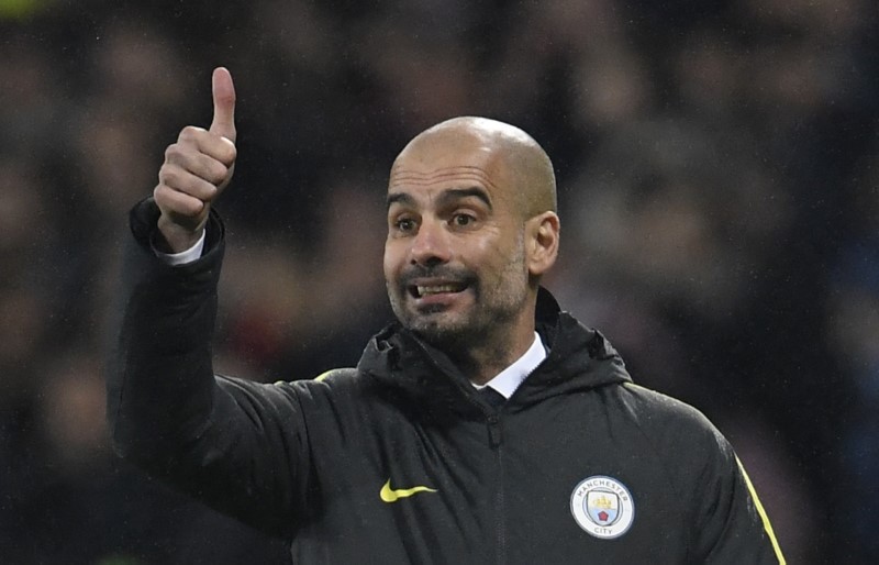 © Reuters. Manchester City manager Pep Guardiola