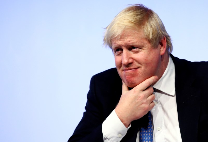 © Reuters. Britain's Foreign Secretary Boris Johnson attends the Rome Mediterranean Dialogues forum