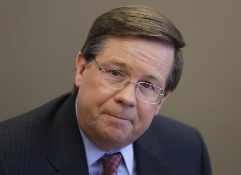 © Reuters. Jim Lentz pauses during an interview in New York