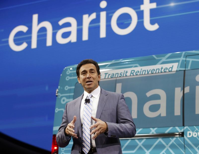 © Reuters. Ford president and CEO Mark Fields speaks during the North American International Auto Show in Detroit