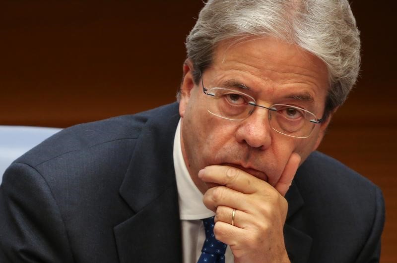 © Reuters. Primeiro-ministro italiano, Paolo Gentiloni