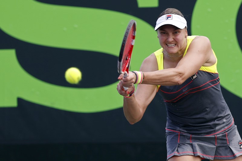 © Reuters. Tennis: Sony Open-Lisicki v Petrova