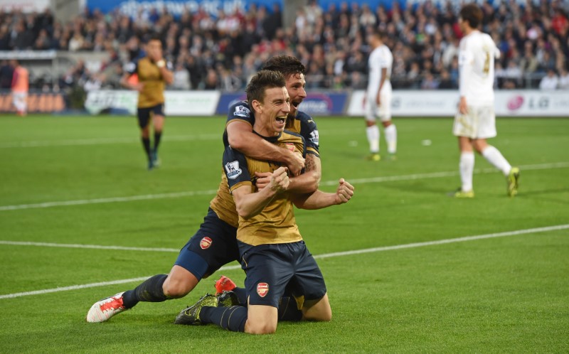 © Reuters. Swansea City v Arsenal - Barclays Premier League