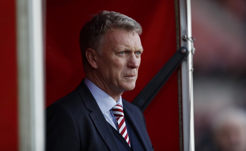 © Reuters. Sunderland manager David Moyes before the match