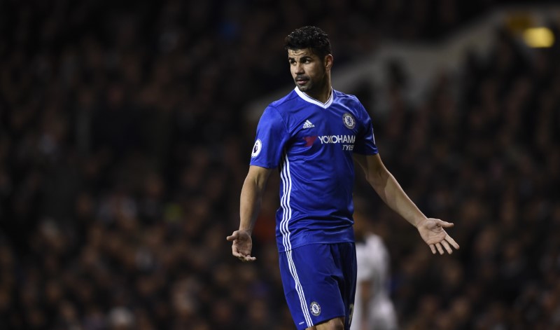 © Reuters. Chelsea's Diego Costa