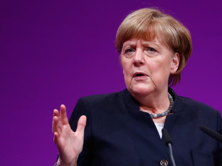 © Reuters. Chanceler alemã, Angela Merkel, durante evento em Colônia