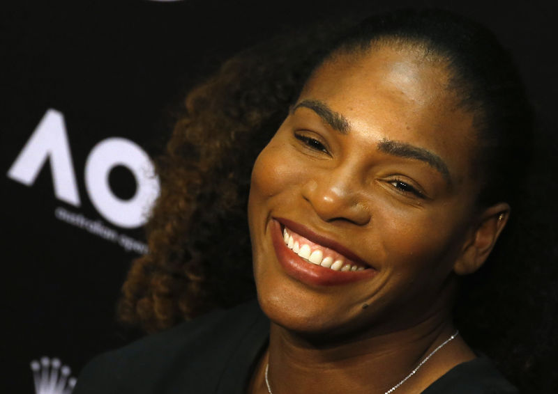 © Reuters. Serena Williams of the U.S. attends a news conference ahead of the Australian Open tennis tournament in Melbourne