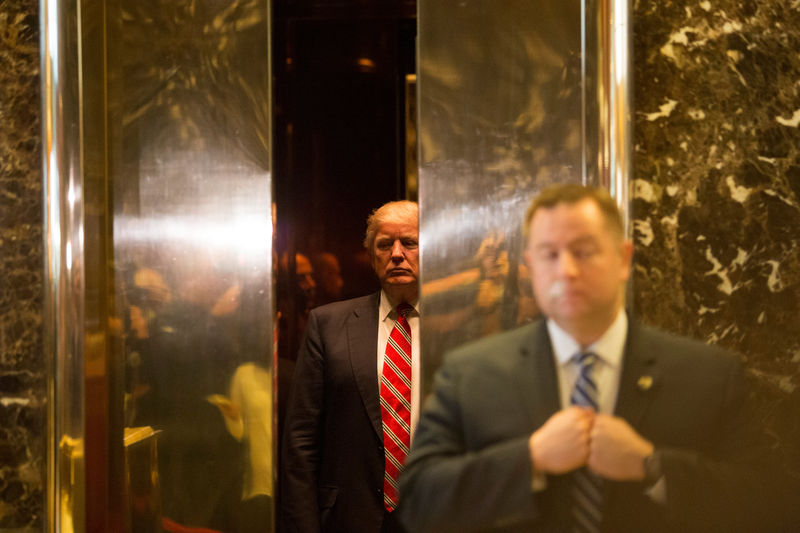 © Reuters. Presidente eleito dos EUA, Donald Trump, na Trump Tower, em Manhattan